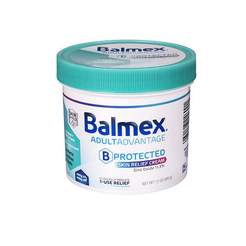 Balmex, Balmex Adult Advantage B Protected Skin Relief Cream, 12 Oz