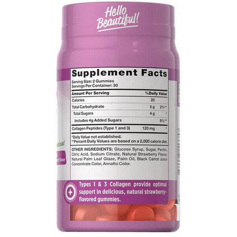 Nature's Truth, Beauty Collagen Type 1 + 3 Gummies, 60 Count