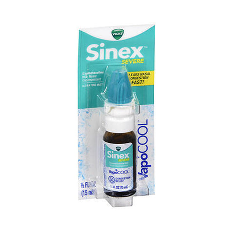 Vicks, Sinex Severe Nasal Decongestant VapoCOOL Mist, 0.5 Oz