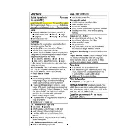 Coricidin Hbp, Maximum Strength Multi-Symptom Flu Tablets, 24 Count Coricidin Hbp