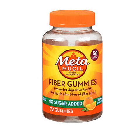Metamucil, Metamucil Fiber Supplement Gummies Orange Flavor, 72 Count