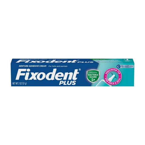 Fixodent, Fixodent Plus Precision Hold & Seal Denture Adhesive Cream Scope Flavor, 2 Oz