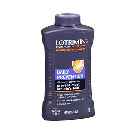 Lotrimin, Lotrimin AF Tolnaftate Antifungal Medicated Foot Powder, 3 Oz