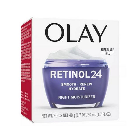 Crest, OLAY Regenerist Retinol 24 Night Moisturizer Fragrance-Free, 1.7 Oz
