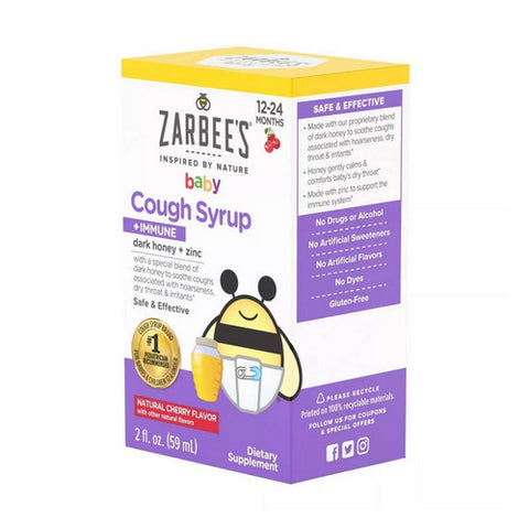 Neutrogena, Zarbee's Baby Cough Syrup + Immune Natural Cherry, 2 Oz