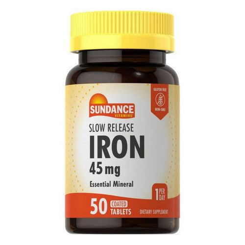 Sundance, Iron Coated Slow Release, 45 Mg, 50 Tabs
