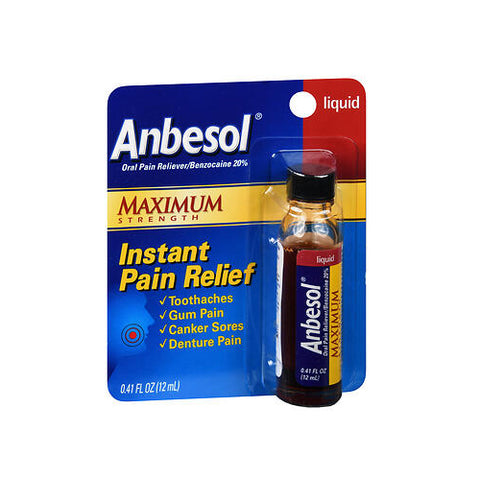 Anbesol, Liquid Maximum Strength, 0.41 Oz
