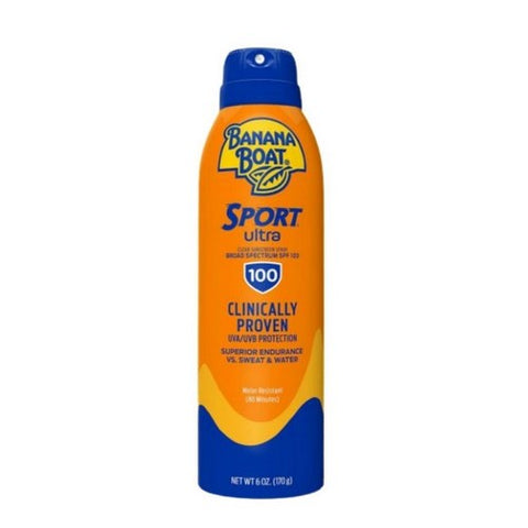 Banana Boat, Ultra Sport Clear Sunscreen Spray SPF 100, 6 Oz