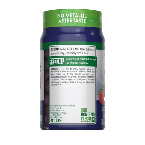 Nature's Truth, Extra Strength Zinc Natural Mixed Berry, 50 Mg, 60 Gummies Nature's Truth