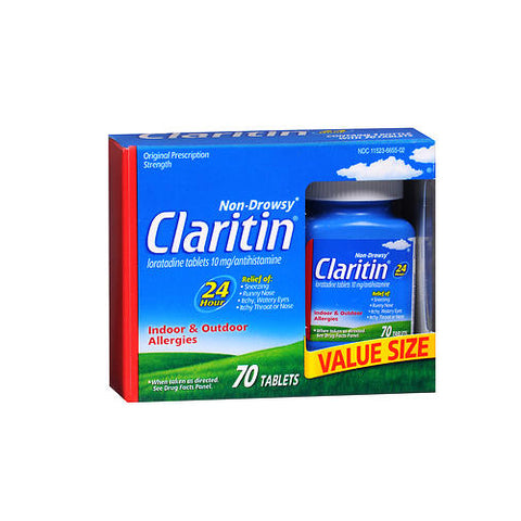Claritin, Non Drowsy Allergy 24 Hour Relief Tablets, 10 mg, 70 Count
