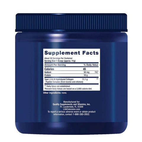 Life Extension, Collagen Peptides For Skin & Joints, 12 Oz