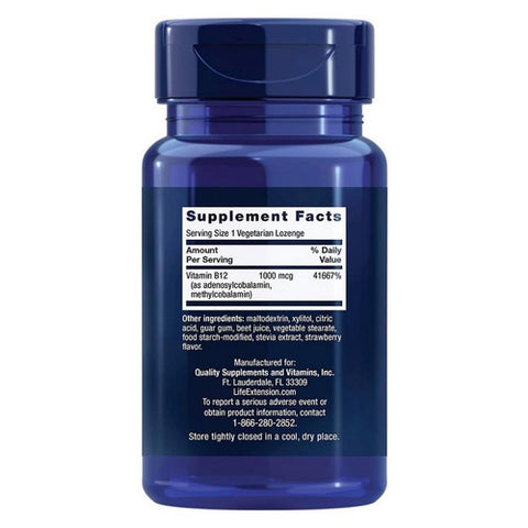 Life Extension, B12 Elite, 60 Lozenges