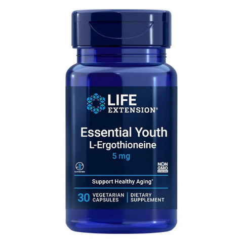 Life Extension, Essential Youth L-Ergothioneine, 5 mg, 30 Vegetarian Capsules