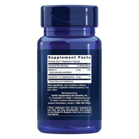 Life Extension, Essential Youth L-Ergothioneine, 5 mg, 30 Vegetarian Capsules