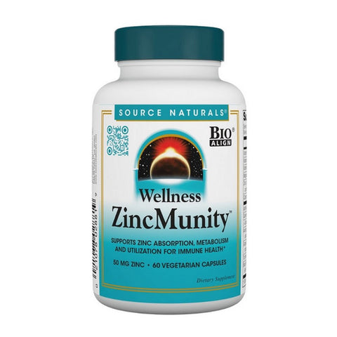 Source Naturals, Wellness ZincMunity, 60 Veg Caps