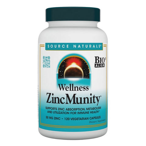Source Naturals, Wellness ZincMunity, 120 Veg Caps