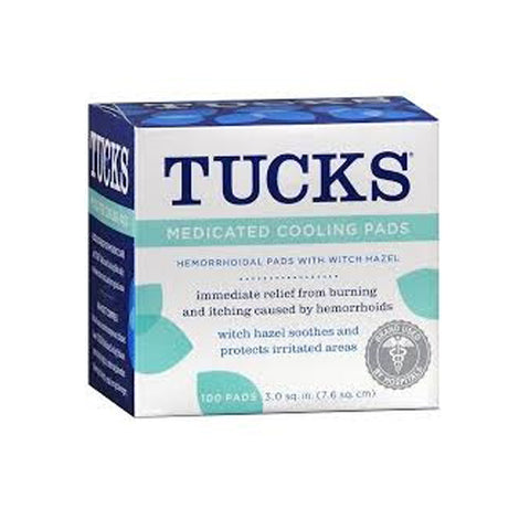 Tucks, Witch Hazel Hemorrhoid Relief, Box Of 100