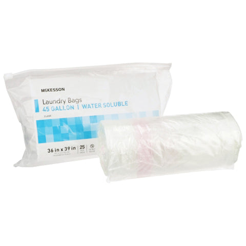 McKesson, Water Soluble Laundry Bag 40-45 gal Capacity, Pack Of 25