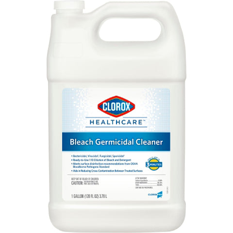 Lagasse, Clorox Healthcare Bleach Germicidal Cleaner Jug, 128 Oz