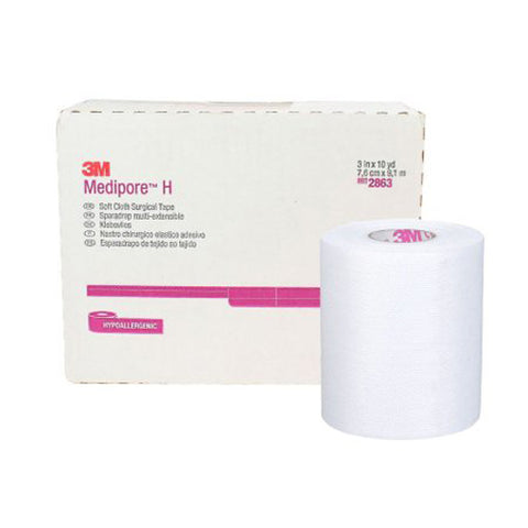 3M, 3M Medipore H Cloth Medical Tape 3 Inch x 10 Yard White, 1 Roll
