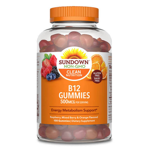 Sundown Naturals, B12 Value Size Gummies, 500 mcg, 150 Count