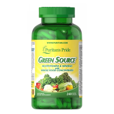 Puritan's Pride, Green Source Multivitamin & Minerals, 240 Caplets