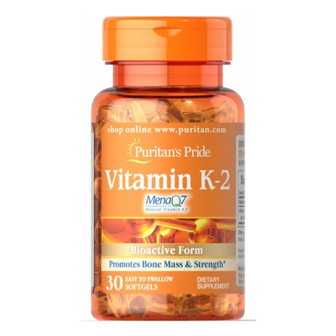 Puritan's Pride, Vitamin K-2 (MenaQ7), 100 mcg, 30 Softgels
