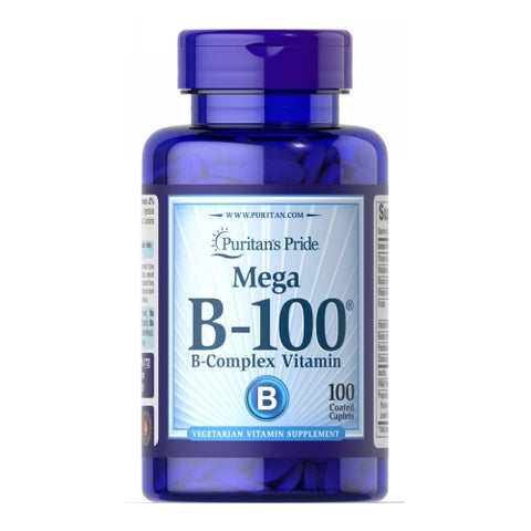 Puritan's Pride, Vitamin B-100 Complex, 100 Caplets
