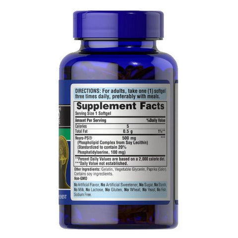 Puritan's Pride, Neuro-PS (Phosphatidylserine), 100 mg, 120 Softgels