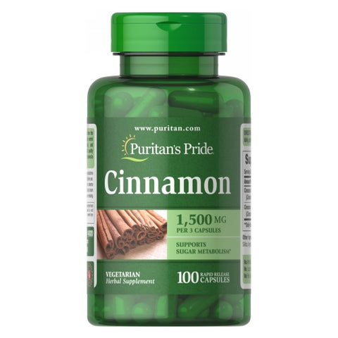 Puritan's Pride, Cinnamon, 500mg, 100 Capsules