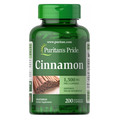 Puritan's Pride, Cinnamon, 500mg, 200 Capsules