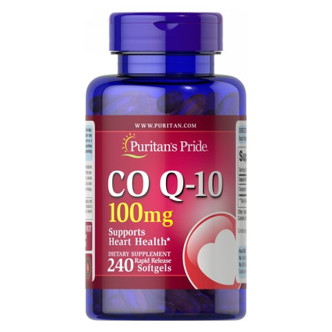 Puritan's Pride, CoQ-10, 100 mg, 240 Rapid Release Softgels