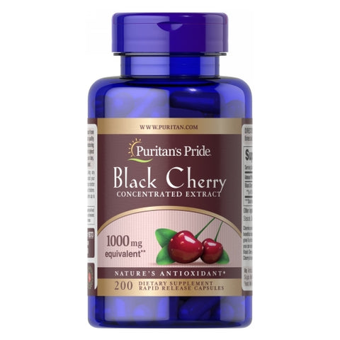 Puritan's Pride, Black Cherry Extract, 1000 mg, 200 Capsules