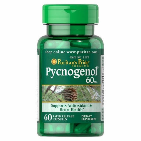 Puritan's Pride, Pycnogenol, 60 mg, 60 Capsules