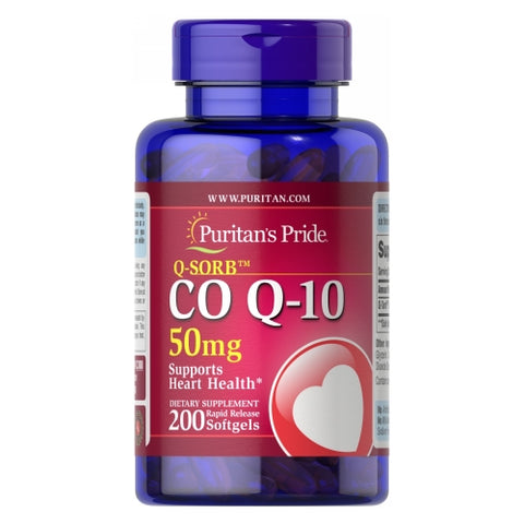 Puritan's Pride, CoQ-10, 50 mg, 200 Rapid Release Softgels