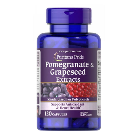 Puritan's Pride, Pomegranate & Grapeseed Extract, 120 Capsules