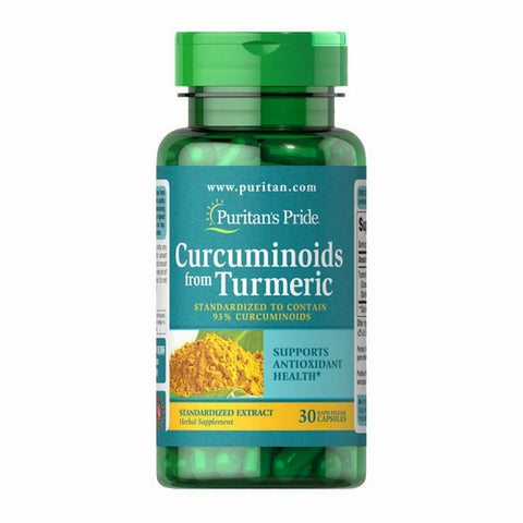Puritan's Pride, Curcuminoids from Turmeric Standardized Extract, 500 mg, 30 Capsules