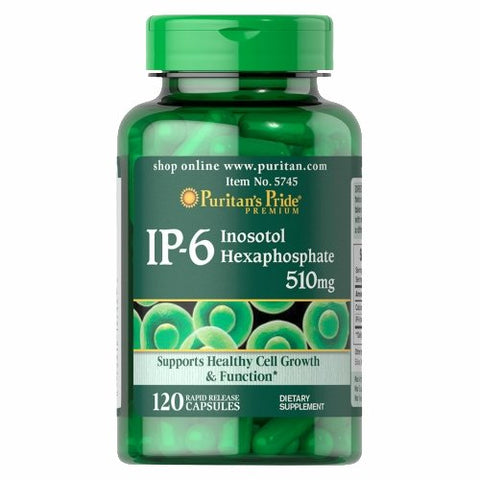 Puritan's Pride, IP-6 Inositol Hexaphosphate, 510 mg, 120 Capsules