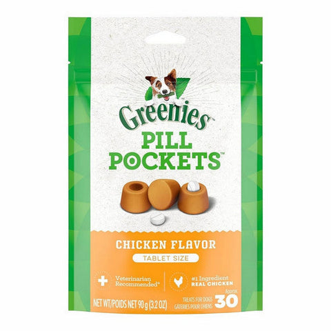  Pill Pockets For Tablets Chicken 30 Count by Greenies