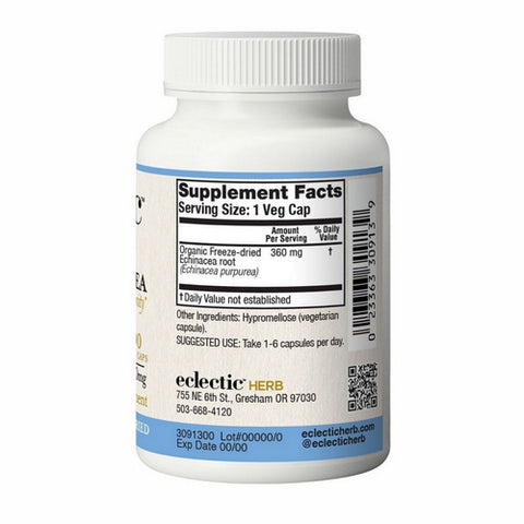 Eclectic Herb, Echinacea Purpurea Root, 90 Caps
