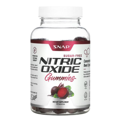 Snap Supplements, Nitric Oxide Gummies Cherry, 60 Count