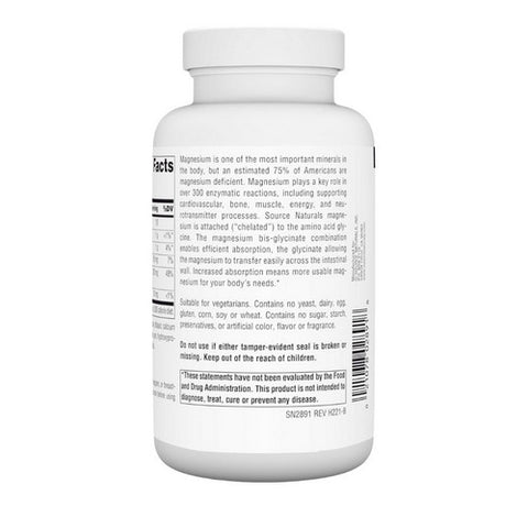 Source Naturals, Magnesium Glycinate, 120 Tabs