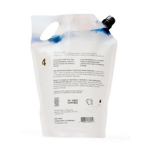 The Unscented Company, Hand Soap Unscented Refill Pouch, 67.6 Oz The Unscented Company