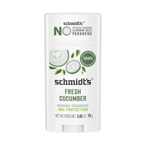 Schmidts, Natural Deodorant Aluminum Free Fresh Cucumber, 2.65 Oz