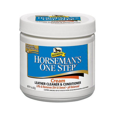 Horseman's One Step Leather Cleaner & Conditioner Cream 15 Oz by Absorbine