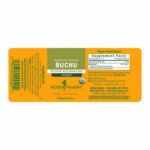 Herb Pharm, Buchu, 1 Oz Herb Pharm