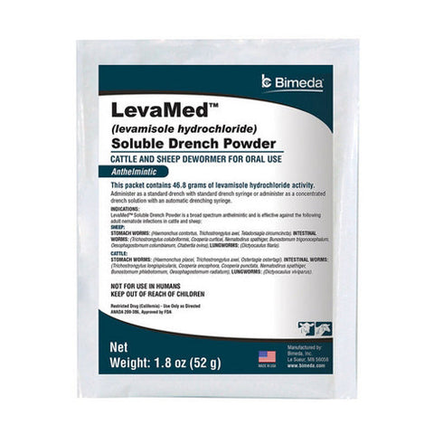 LevaMed Cattle and Sheep Dewormer Soluble Drench 1.8 Oz by Bimeda