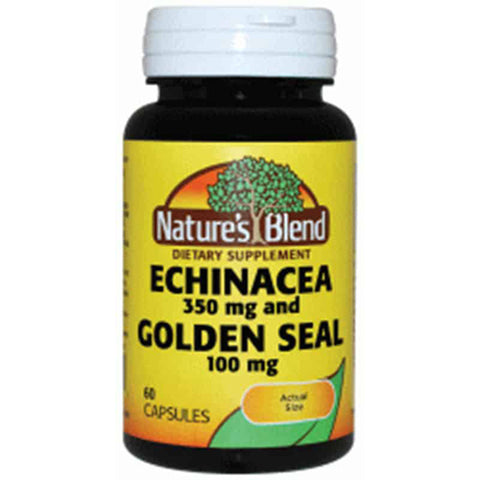 Nature's Blend, Echinacea & Golden Seal, 100 Mg, 60 Caps