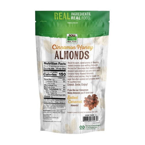 Now Foods, Cinnamon Honey Almonds, 12 Oz Now Foods