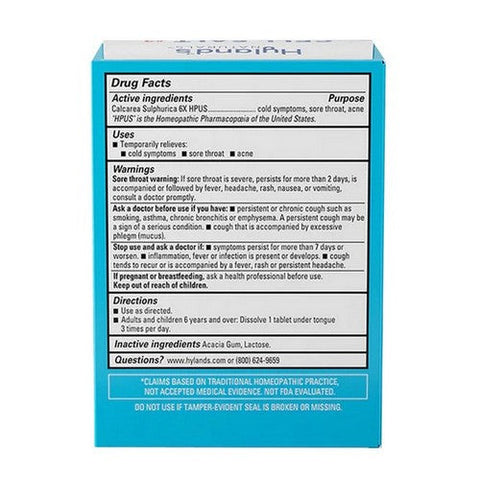Hylands, Cell Salt #3 Calc Sulph 6x, 100 Tabs Hylands